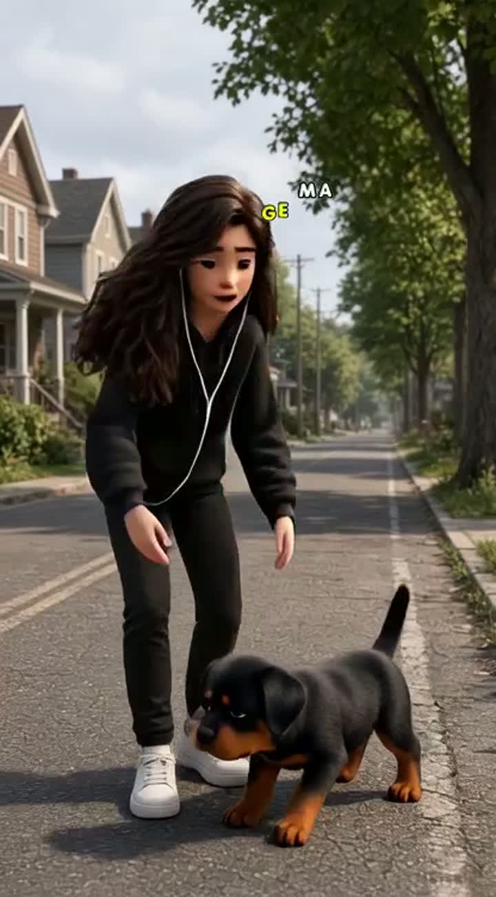Emotional Pixar-style 3D animated movie in vertical 9:16 format — AI cartoon
