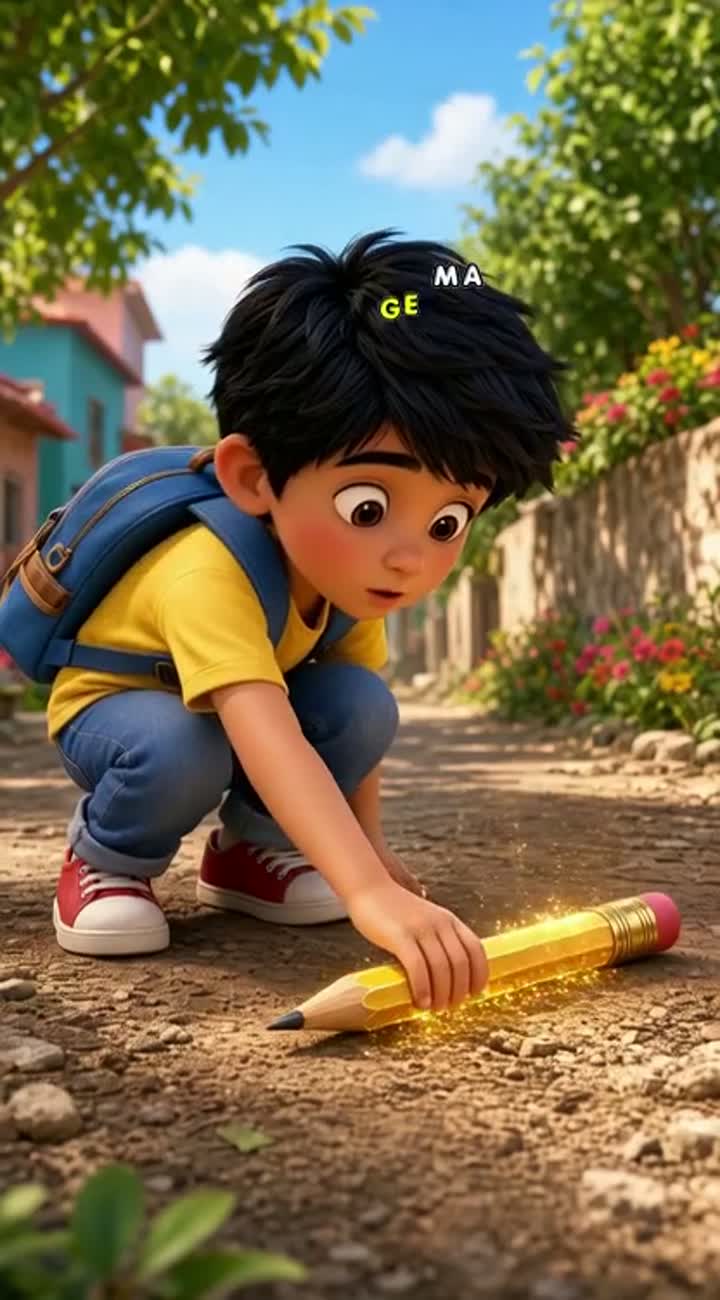 Colorful 3D animated-movie cartoon in vertical 9:16 format — AI cartoon