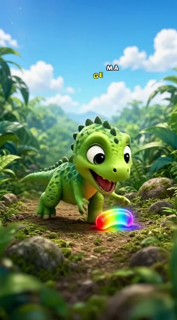 Vertical 9:16 3D animated children's short — AI cartoon