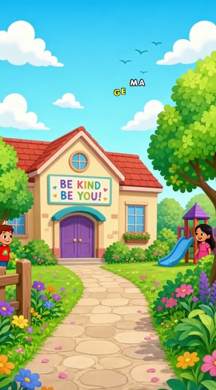 The video should promote kindness, respect, inclusion… — AI cartoon