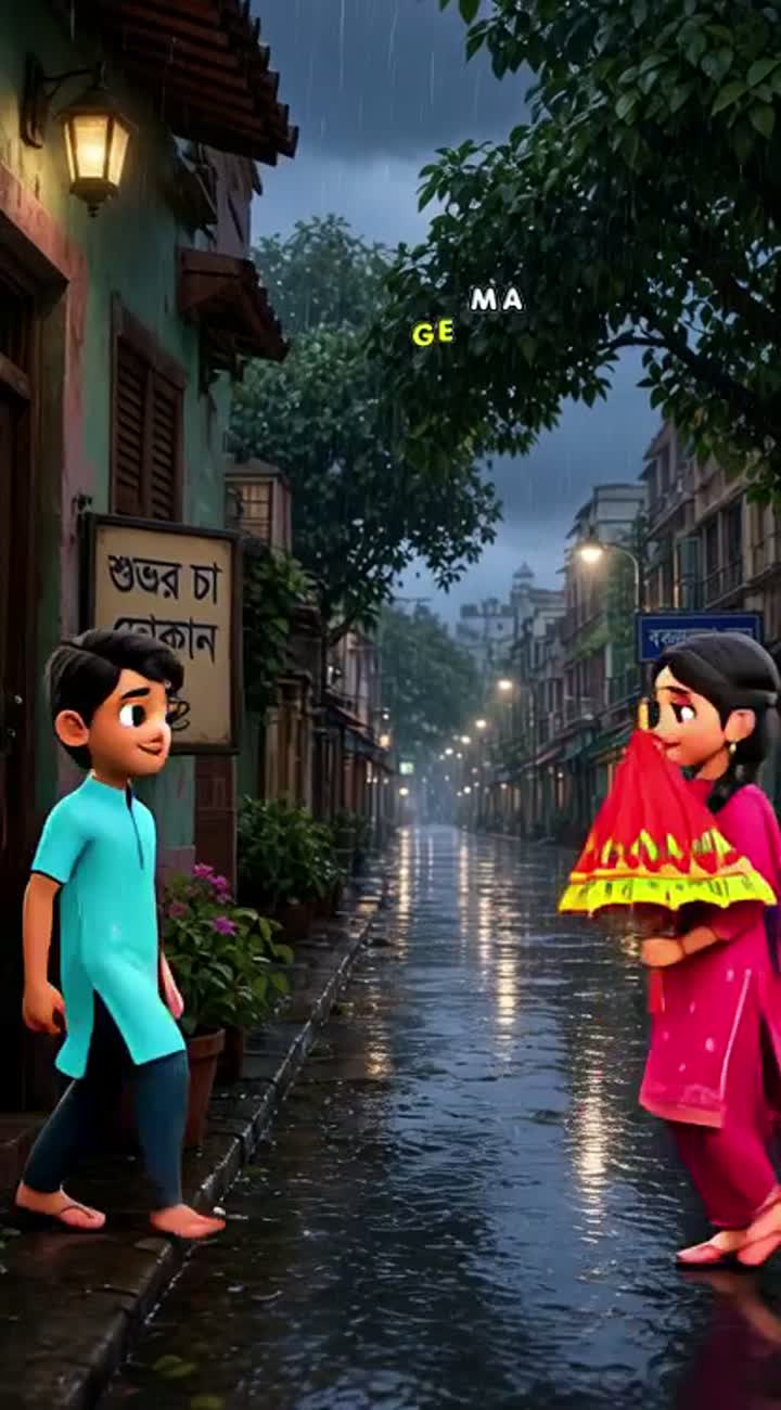 Cute 3D cartoon love story — AI cartoon