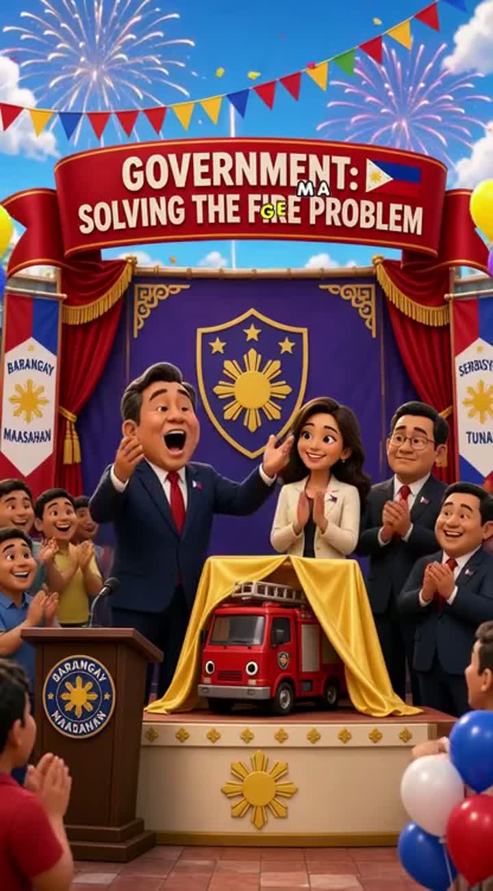 Filipino political satire animation about a fictional government… — AI cartoon