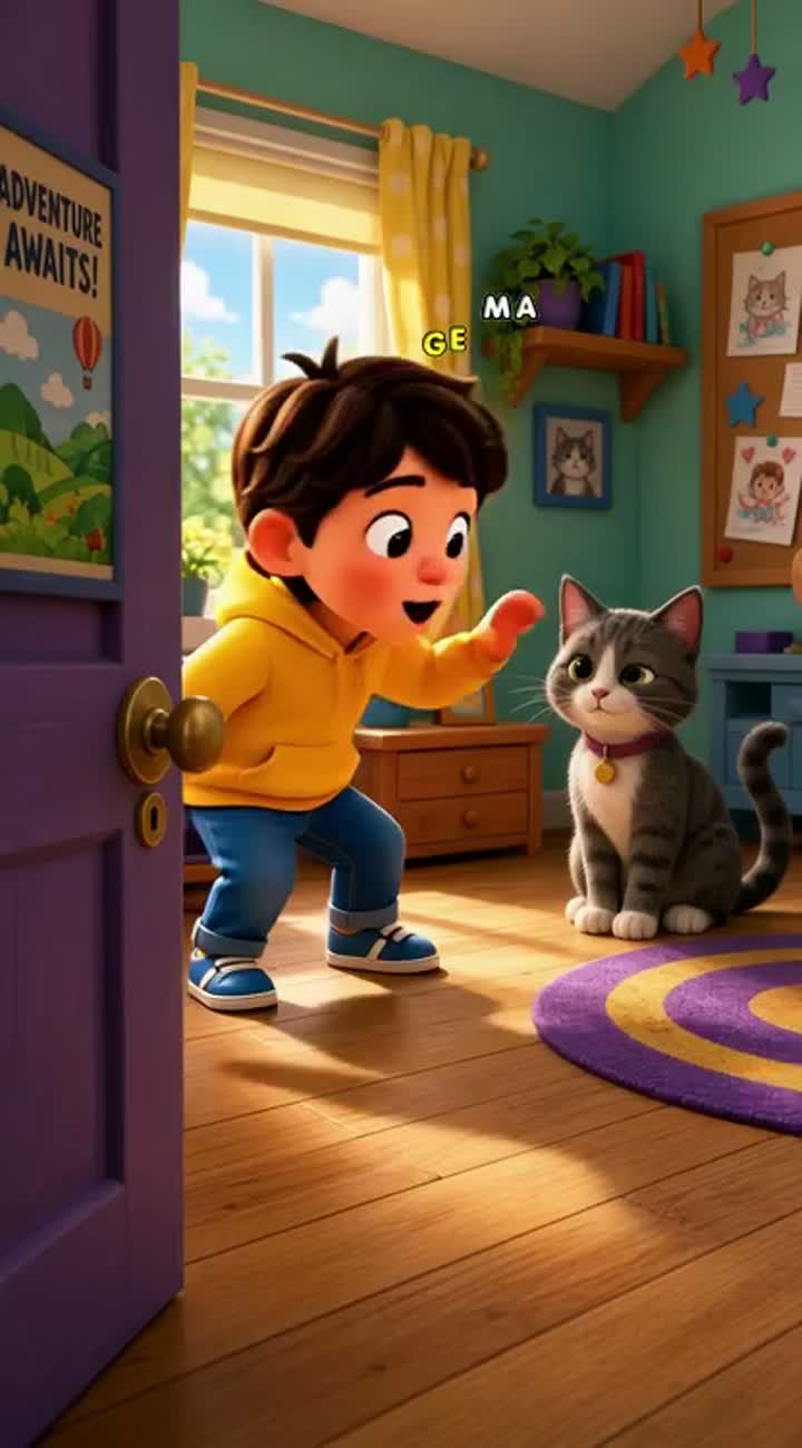 Colorful, funny, wholesome 3D animated cartoon for children — AI cartoon