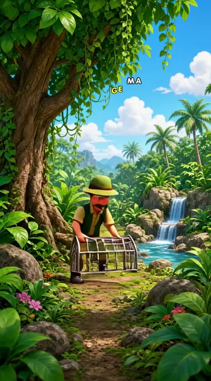 Colorful 3D cartoon video for children — AI cartoon