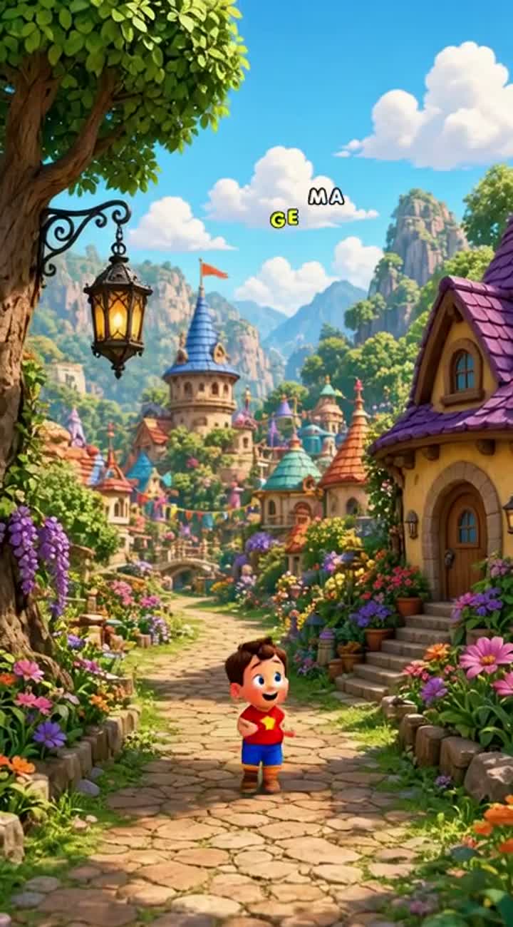 Beautiful 3D animated cartoon about a cute little boy wearing… — AI cartoon