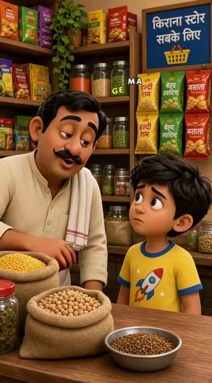 Vertical 9:16 funny 3D cartoon video — AI cartoon