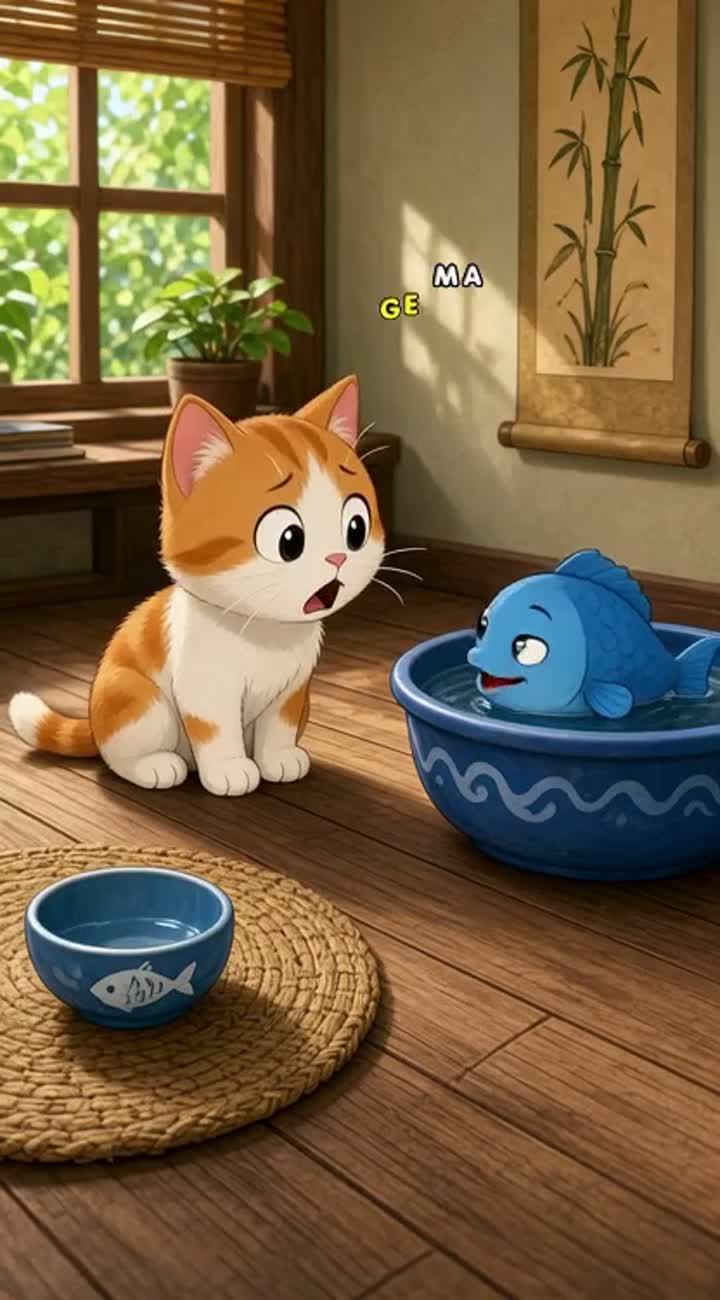Mandarin dialogue — AI cartoon