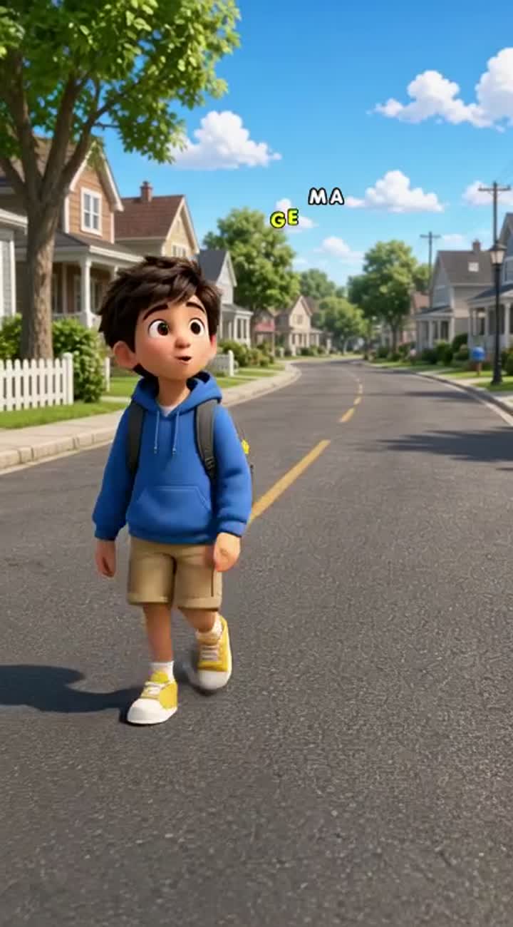 The ROAD Started Talking to Me?! #Shorts — AI cartoon