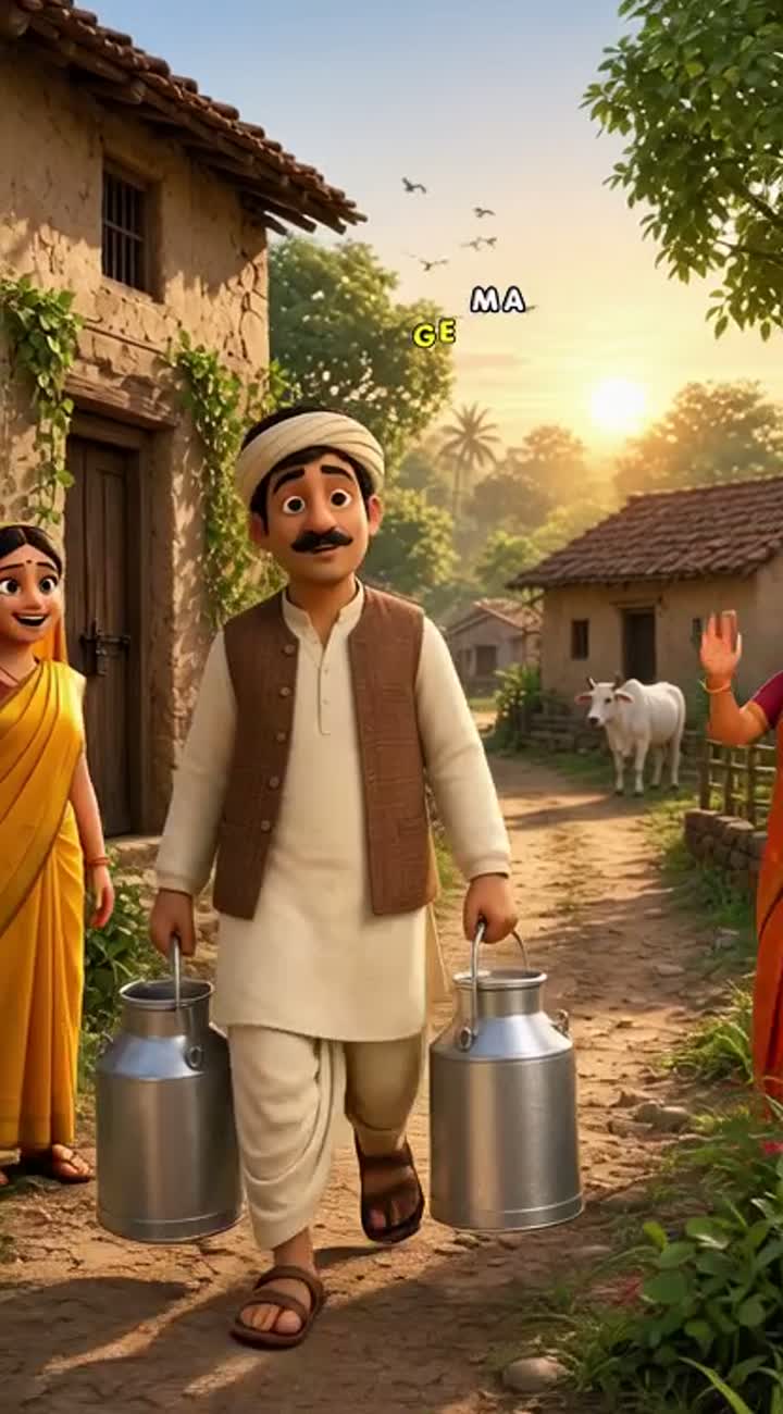 RAHIM THE MILKMAN - FULL 3D CARTOON STORY — AI cartoon