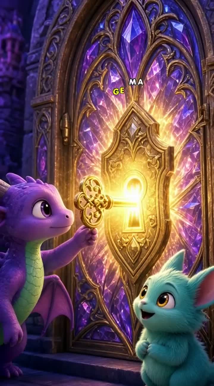 Exactly of cinematic 3D animation, vertical 9:16 — AI cartoon