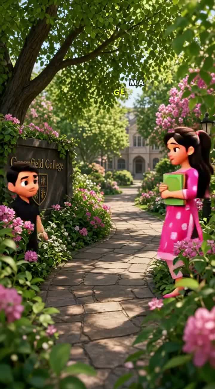 Cute 3D cartoon love story — AI cartoon