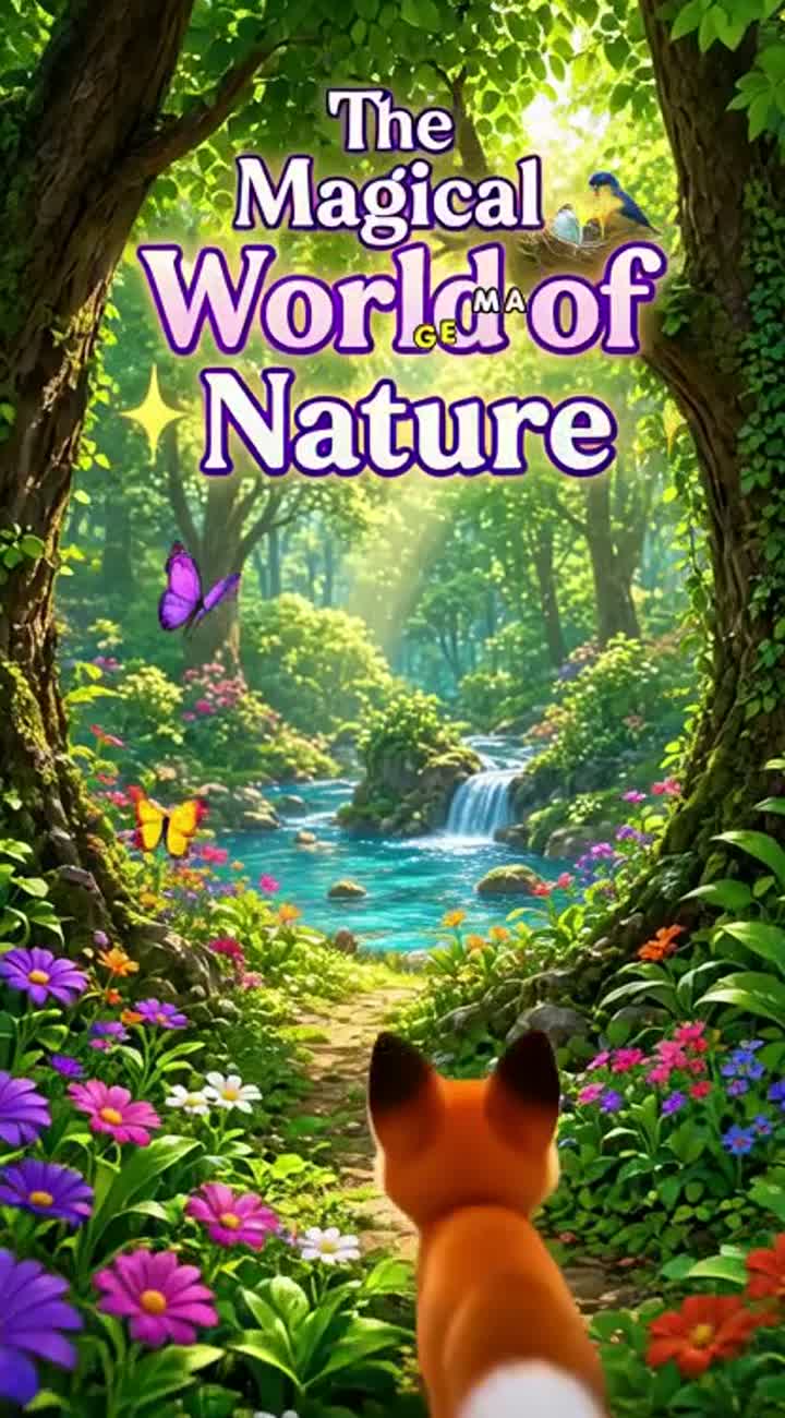 The Magical World of Nature — AI cartoon