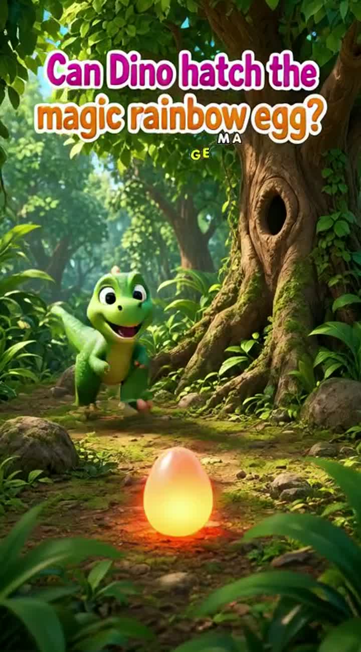 Vertical animated kids' video for TikTok, YouTube Shorts… — AI cartoon
