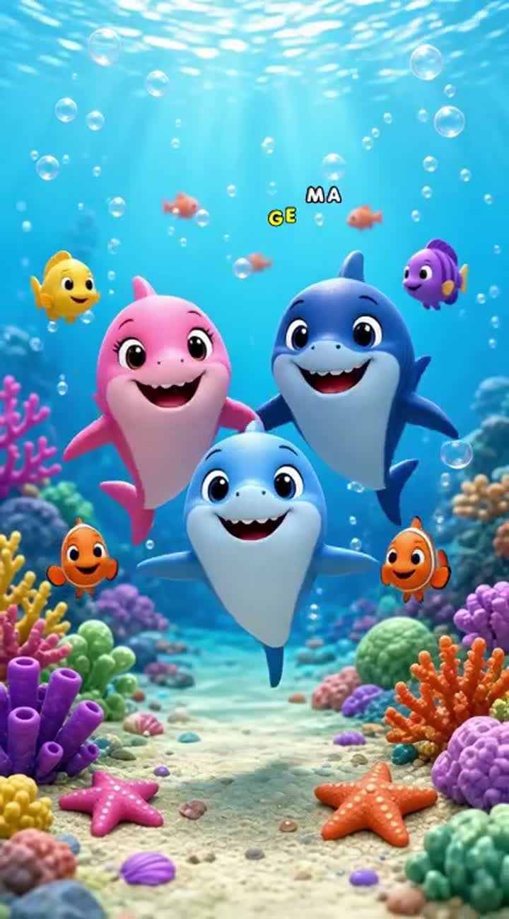 Crée une vidéo musicale animée en 3D, colorée… — AI cartoon