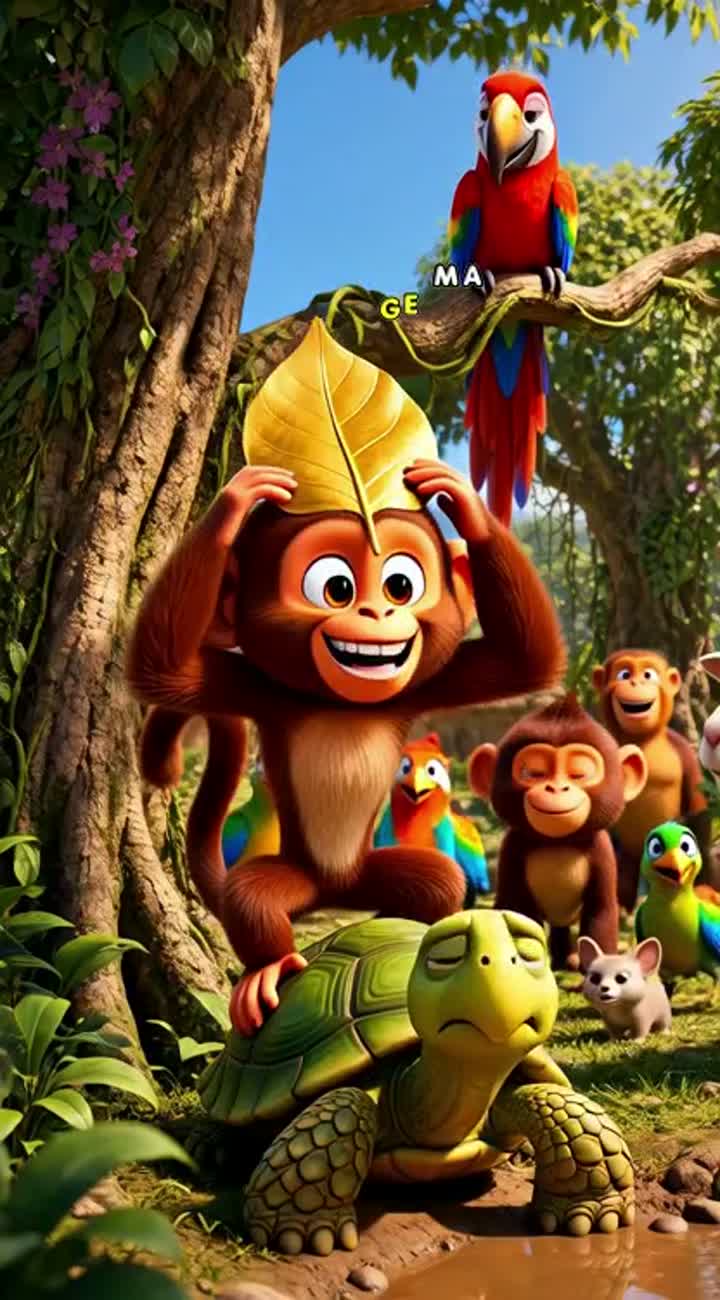 Funny, emotional, family-friendly 3D animated cartoon called "The… — AI cartoon
