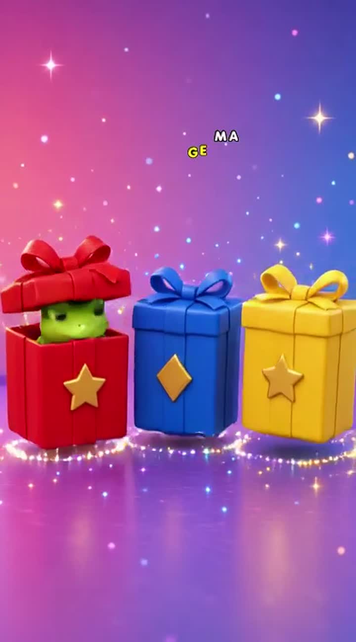 A vibrant, colorful 3D cartoon animation in a vertical 9:16… — AI cartoon