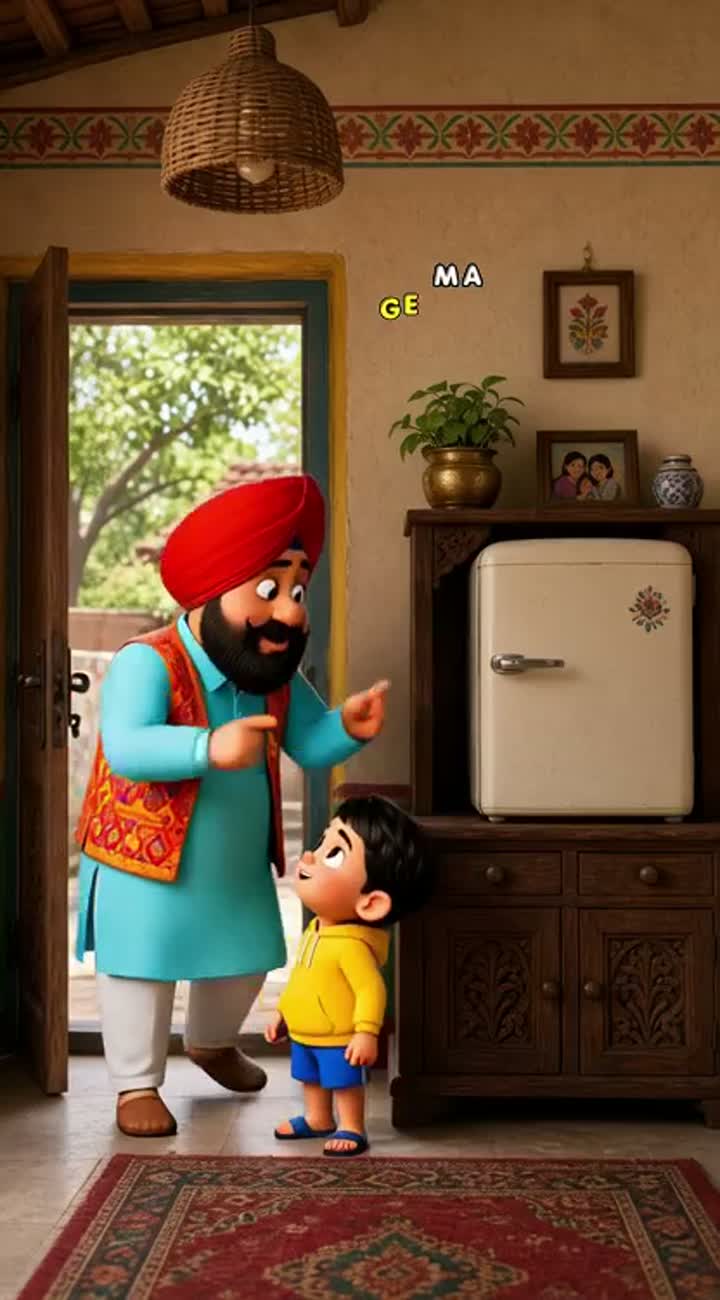 Funny 3D Punjabi cartoon video — AI cartoon