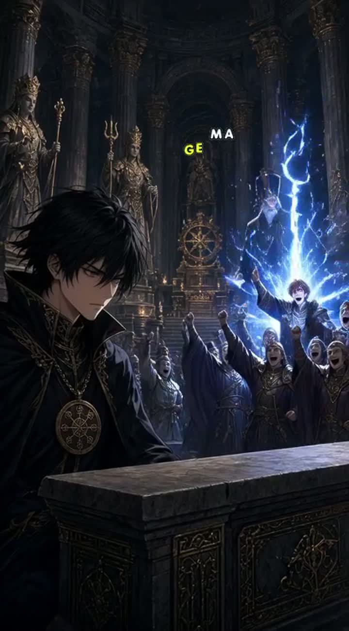 Japanese fantasy action anime, 16:9 widescreen… — AI cartoon