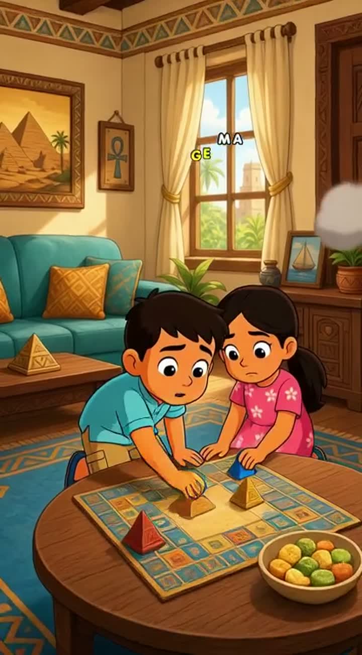 A short educational scene for children about the dangers… — AI cartoon