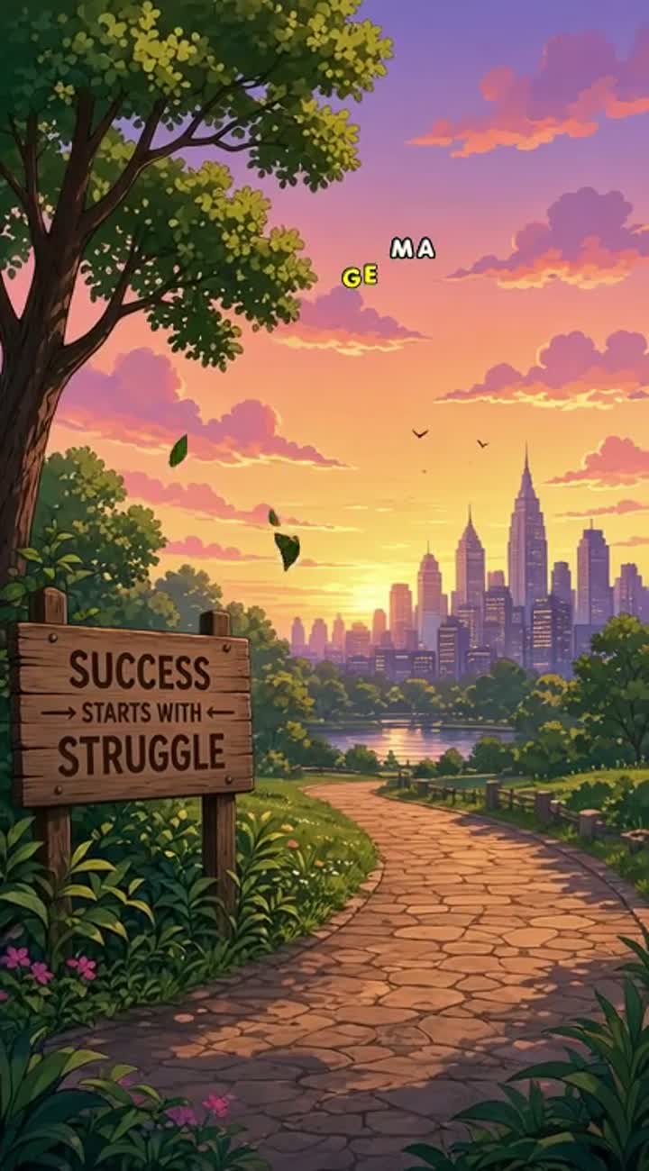 Everyone wants to be successful,but not everyone is ready… — AI cartoon