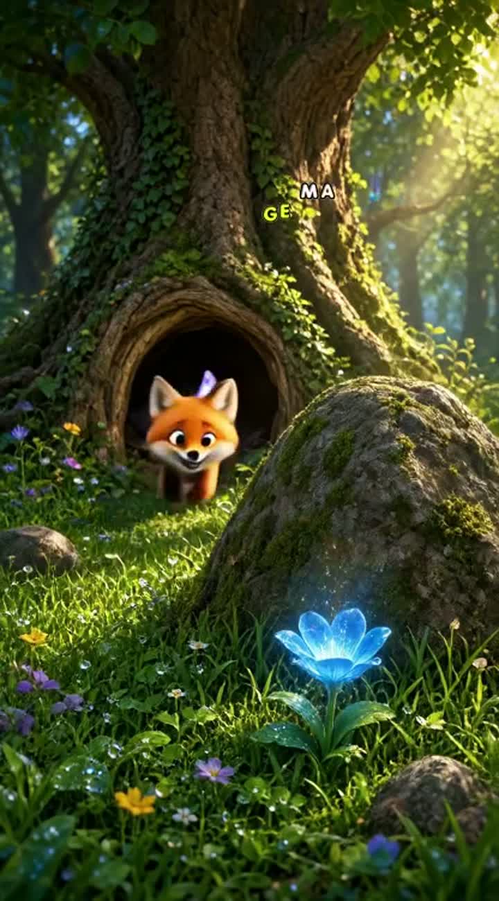 RICKY AND THE SECRET OF THE ENCHANTED FOREST — AI cartoon