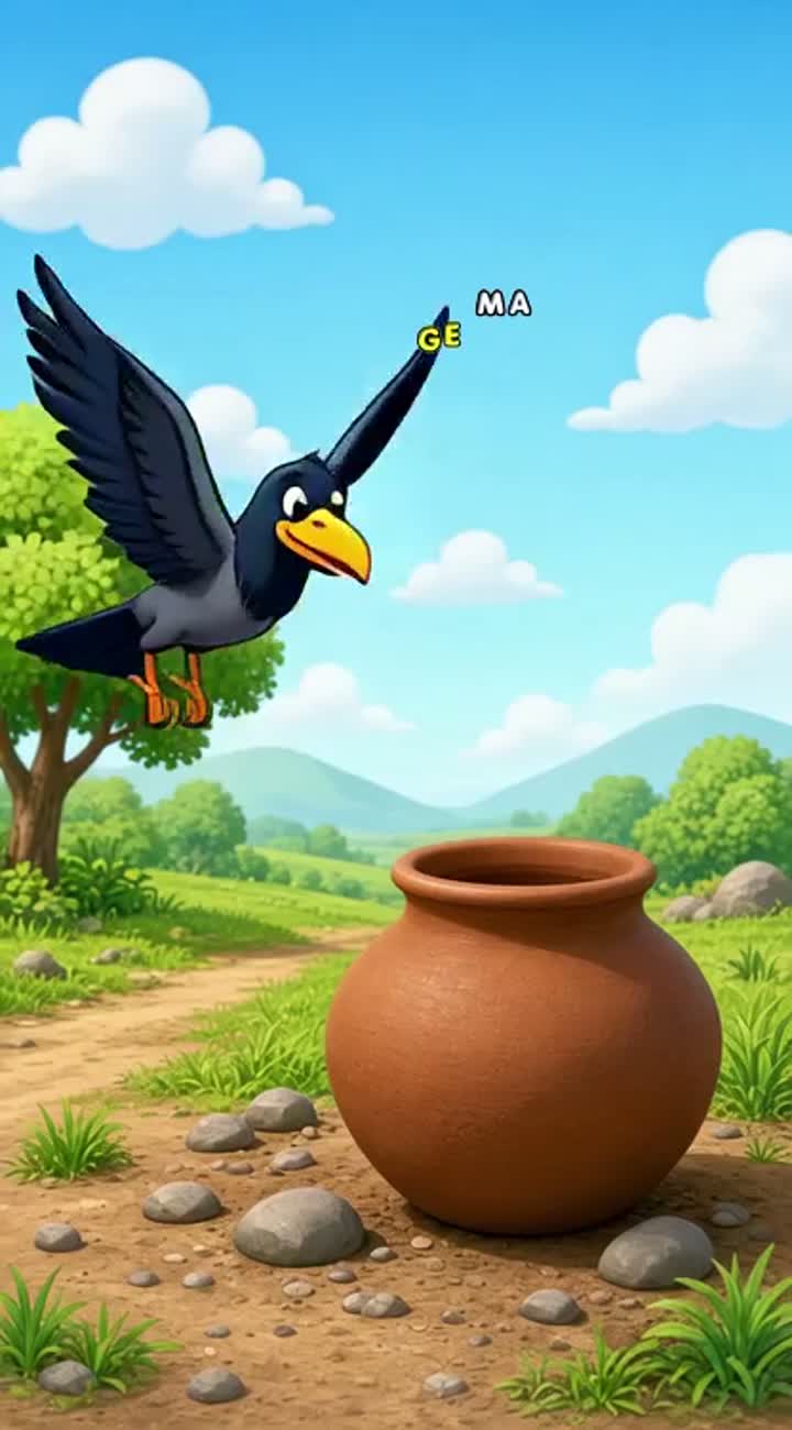 Pyasa Kauwa — AI cartoon