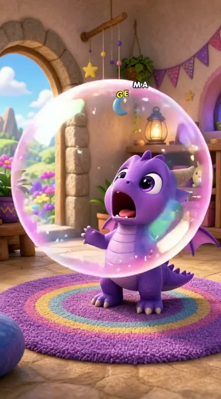 The Baby Dragon Who Couldn't Stop Sneezing! — AI cartoon