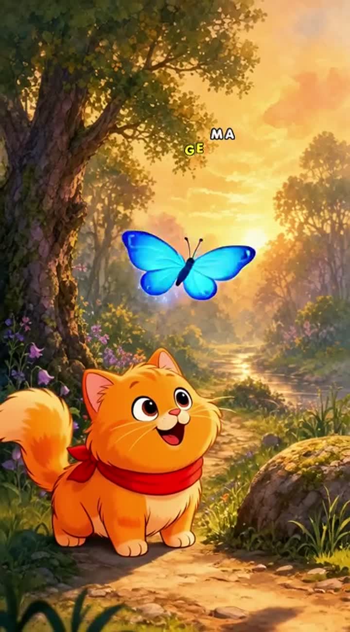 Vibrant cartoon-style animated short scene… — AI cartoon