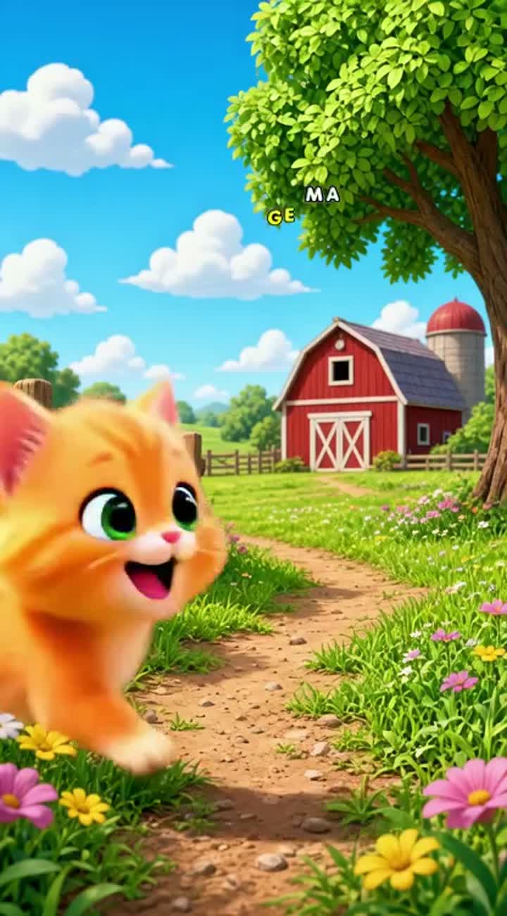 Meet Mimi, the little orange kitten — AI cartoon