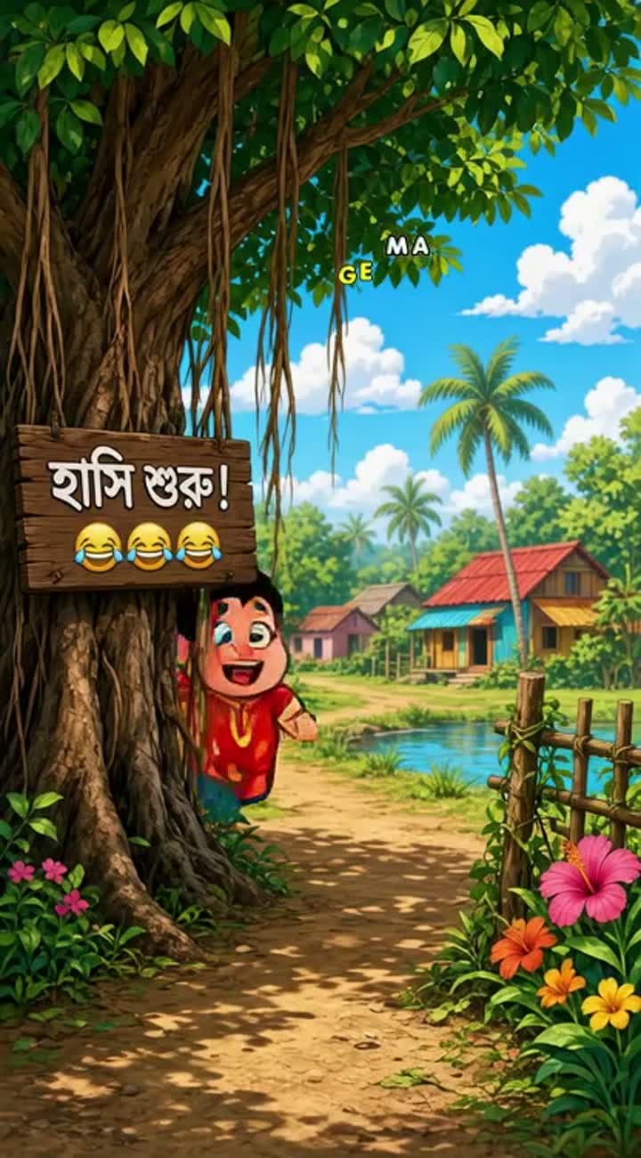 Short, continuous animated shot with expressive cartoon visuals… — AI cartoon