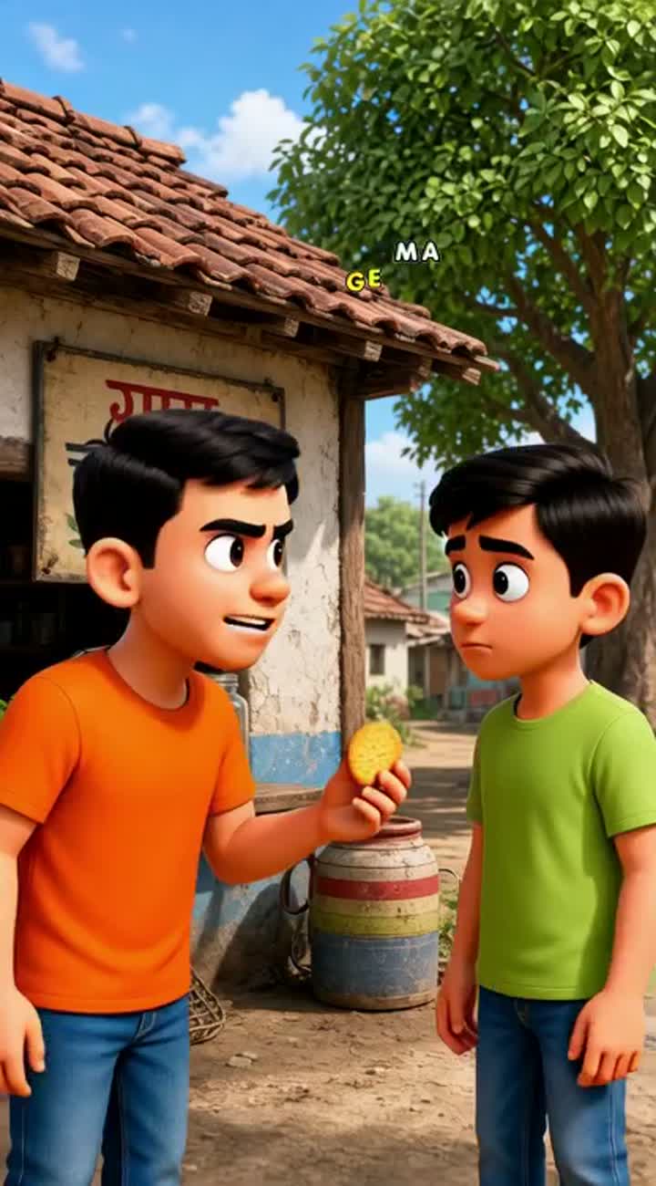 Funny Indian village comedy video — AI cartoon