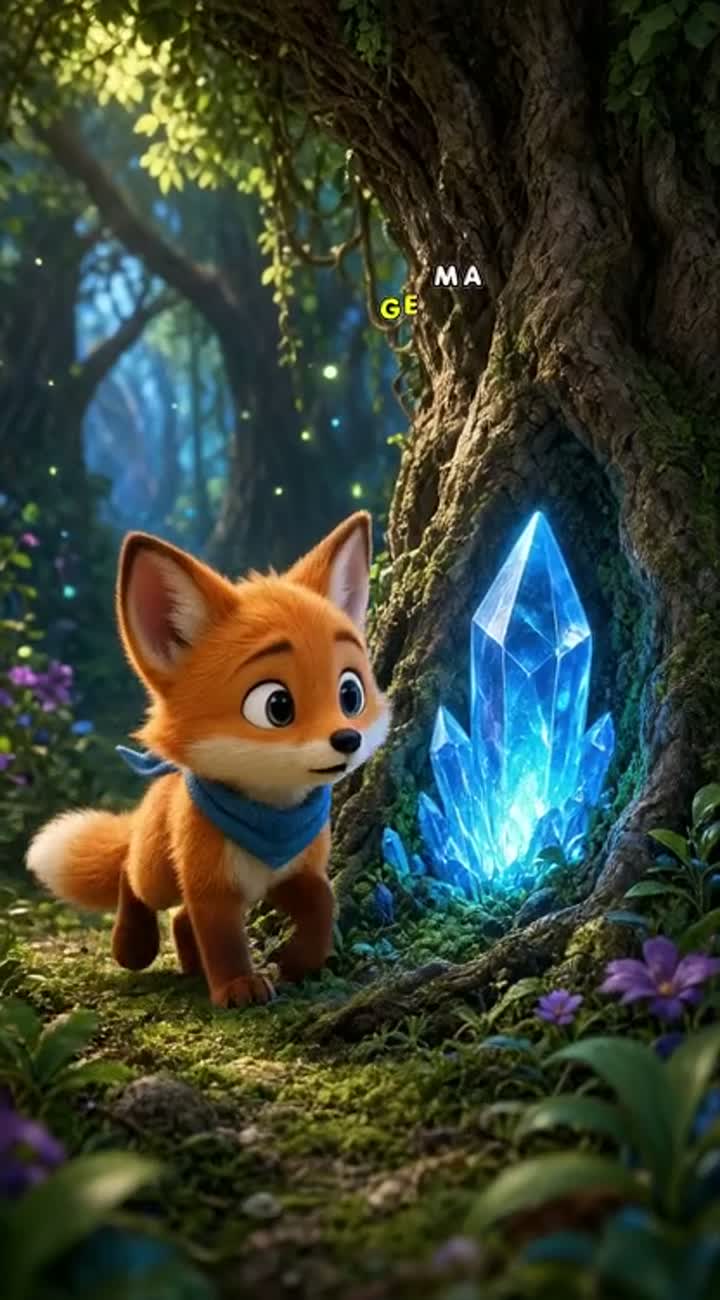 Beautiful 3D animated family movie scene — AI cartoon