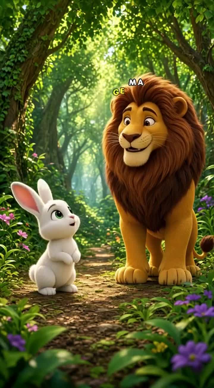 Beautiful, colorful 3D animated cartoon for children aged 4-10 — AI cartoon