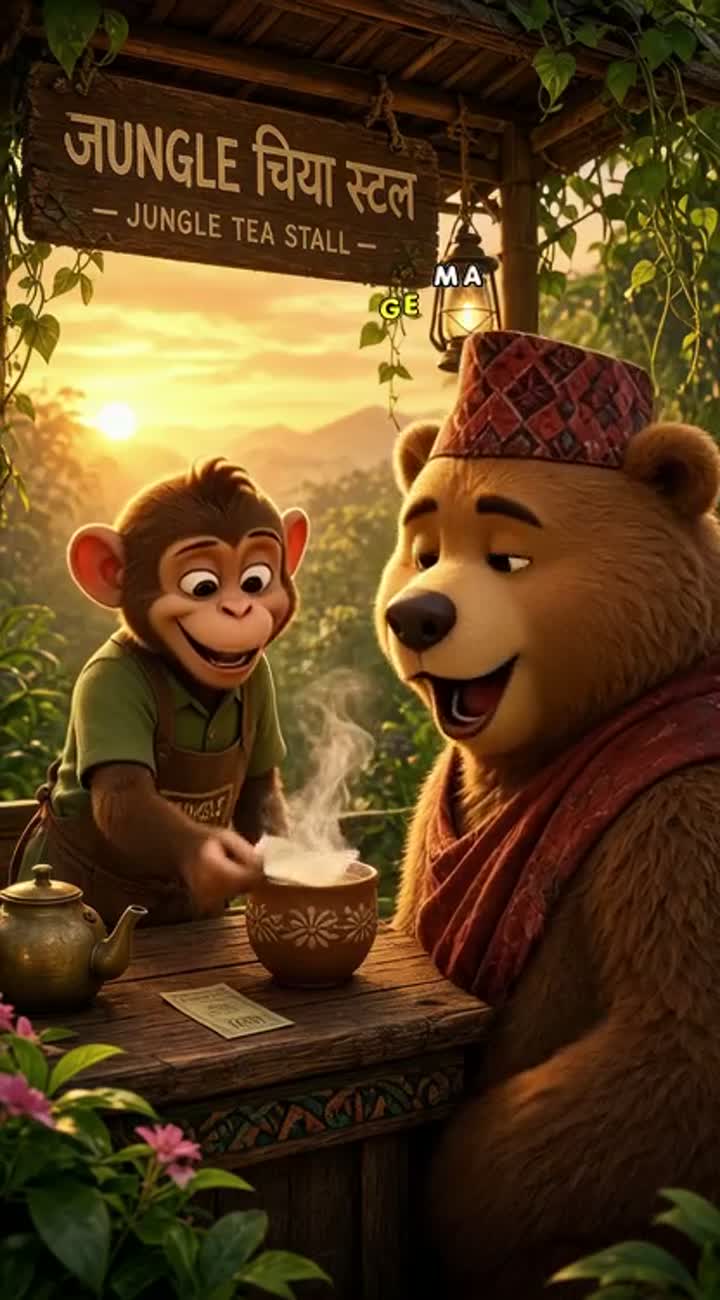 Adorable, expressive characters — AI cartoon