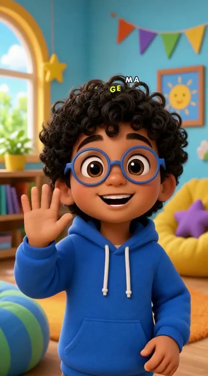 Colorful 3D cartoon for young children — AI cartoon