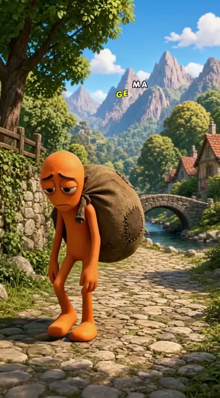 Vertical 3D cartoon story featuring — AI cartoon