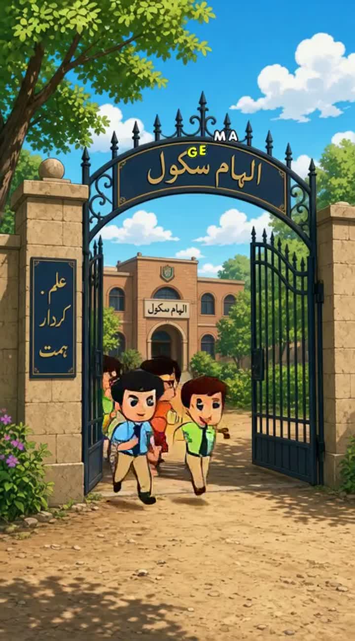 Ahad aur Huraira rozana bullies ka samna karte hain lekin himmat… — AI cartoon