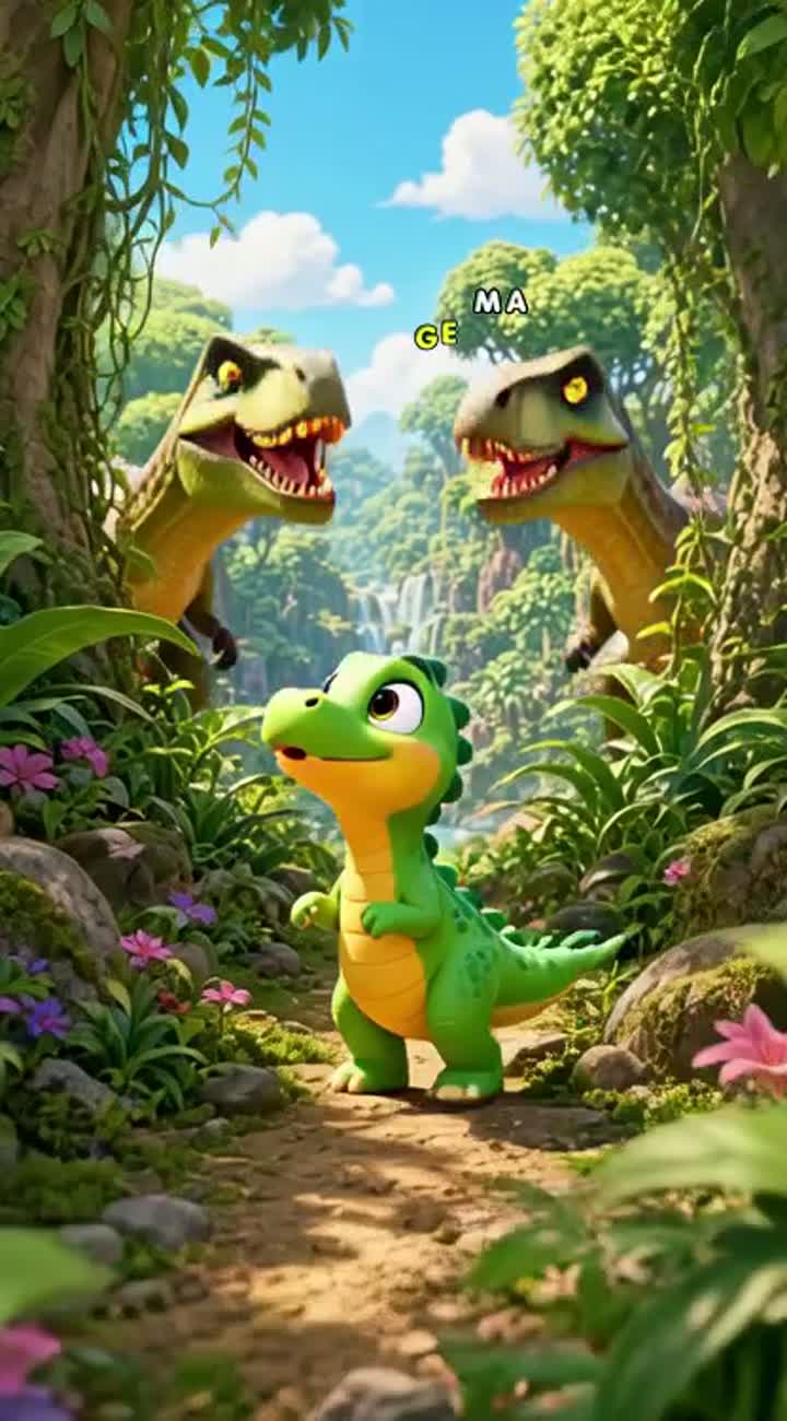 Rea un cartone animato 3D per bambini della durata esatta di… — AI cartoon