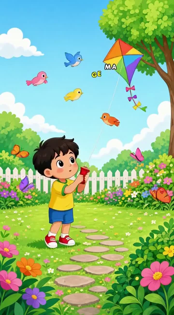 Cute 2D cartoon for young children — AI cartoon