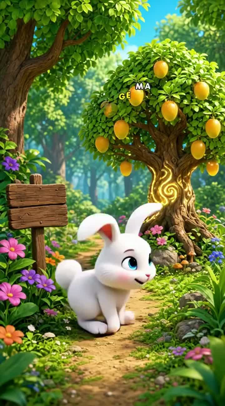 Using bright colours, smooth animation, cute animal characters… — AI cartoon