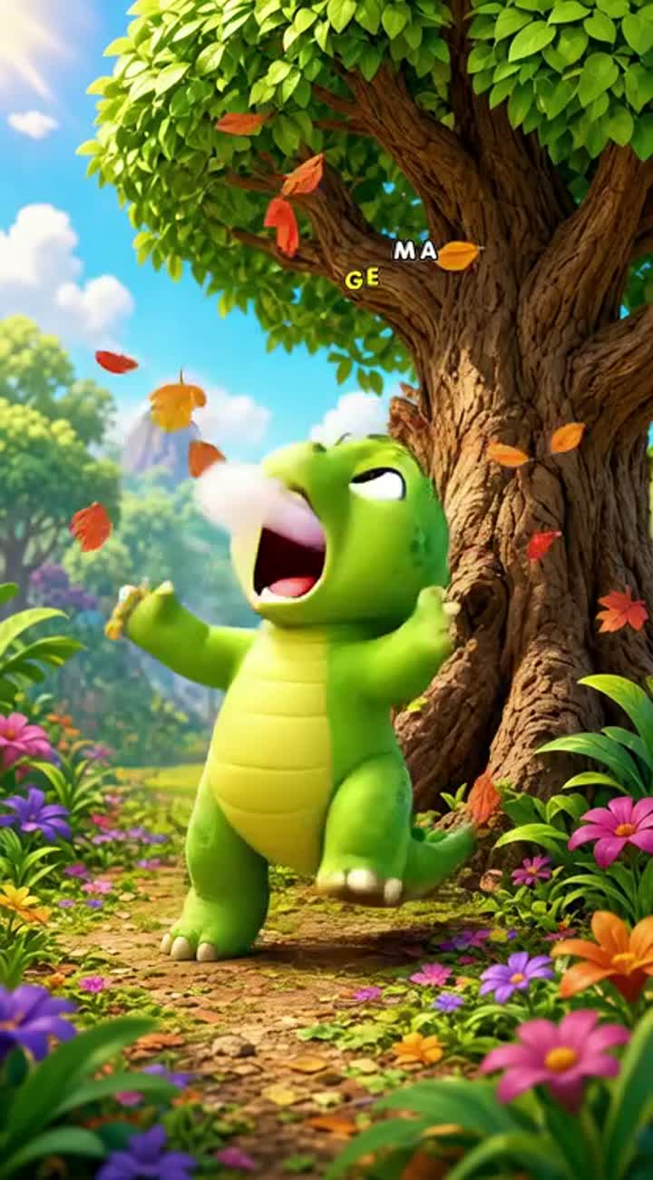 The Little Dinosaur Who Couldn't Stop Sneezing! — AI cartoon