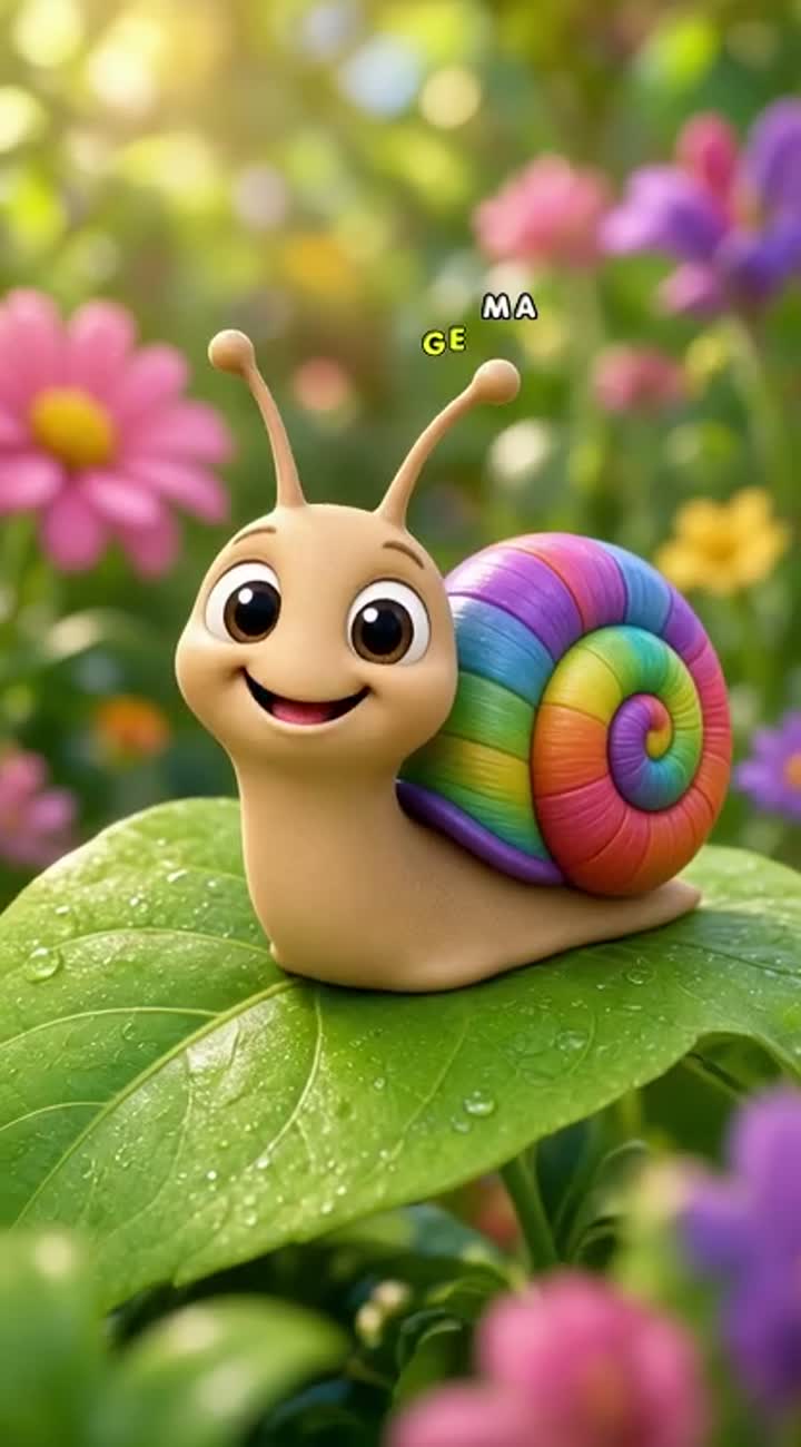 Crée une vidéo musicale animée en 3D pour les jeunes enfants… — AI cartoon