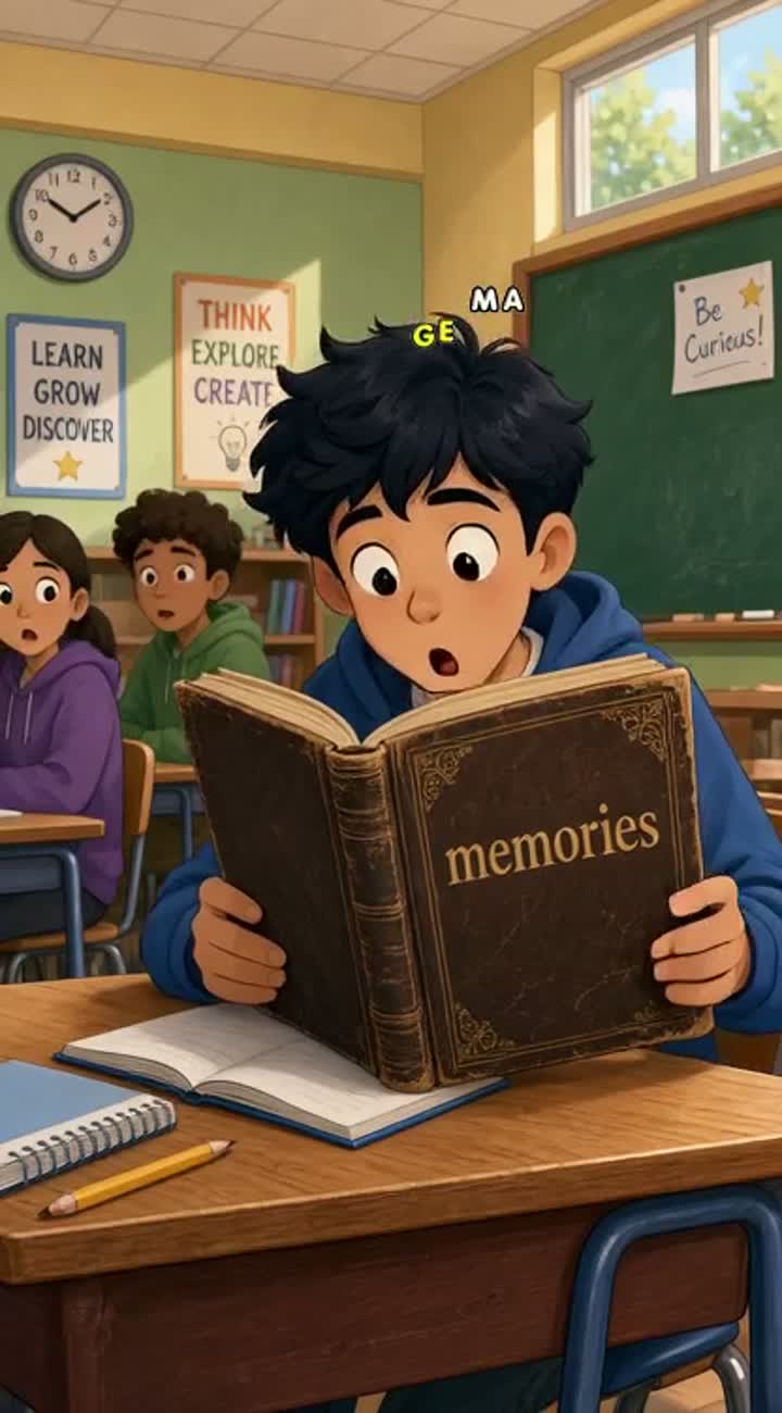 A group of student in class... — AI cartoon