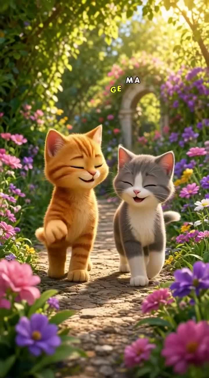 Premium cinematic 3D animated family cartoon featuring two… — AI cartoon