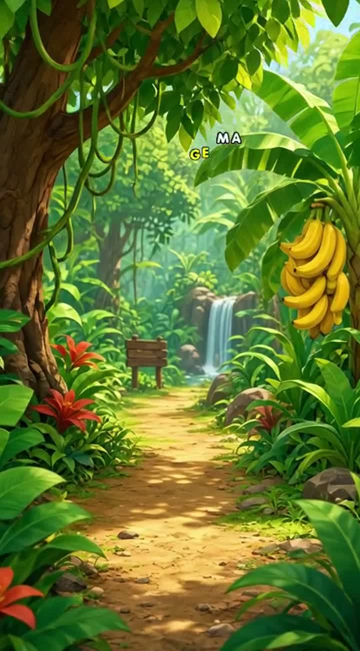 The Baby Monkey Who Stole the Bananas! — AI cartoon