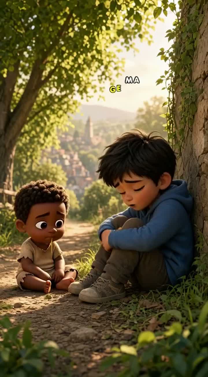 A Child's Heart Is Pure — AI cartoon