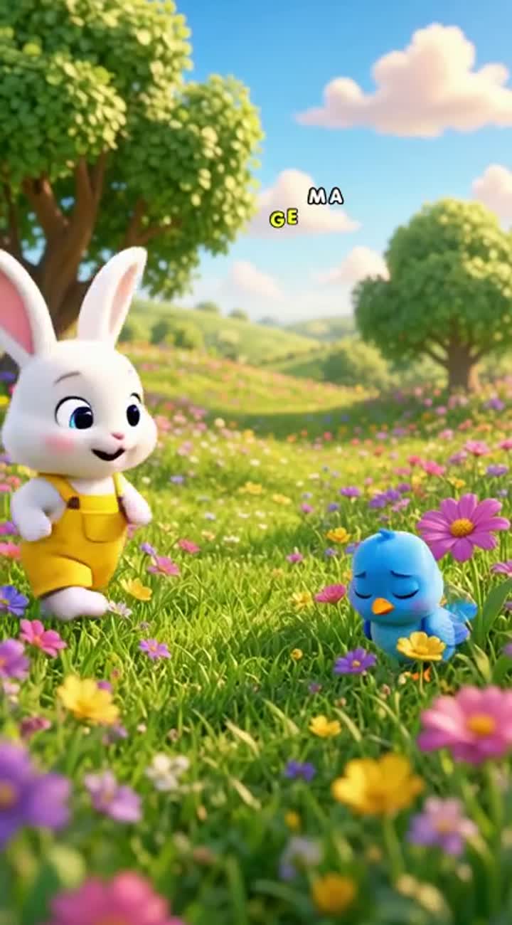 High-quality, adorable 3D cartoon animation for young children — AI cartoon