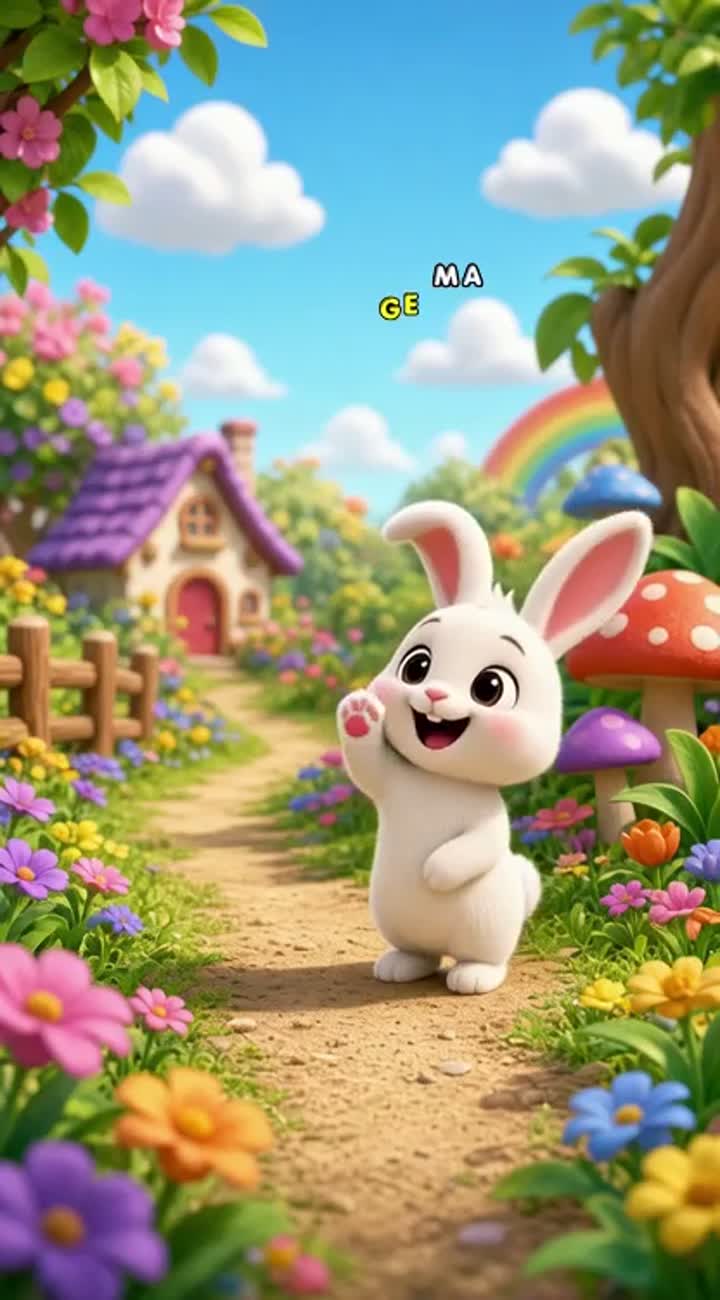 Designed for children ages 3-7 — AI cartoon