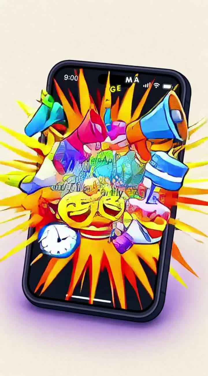 Vertical 9:16 animated video, 2D cartoon style, fast-paced — AI cartoon