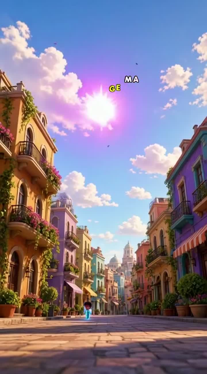 A vibrant, colorful cinematic 3D animated cartoon with smooth… — AI cartoon